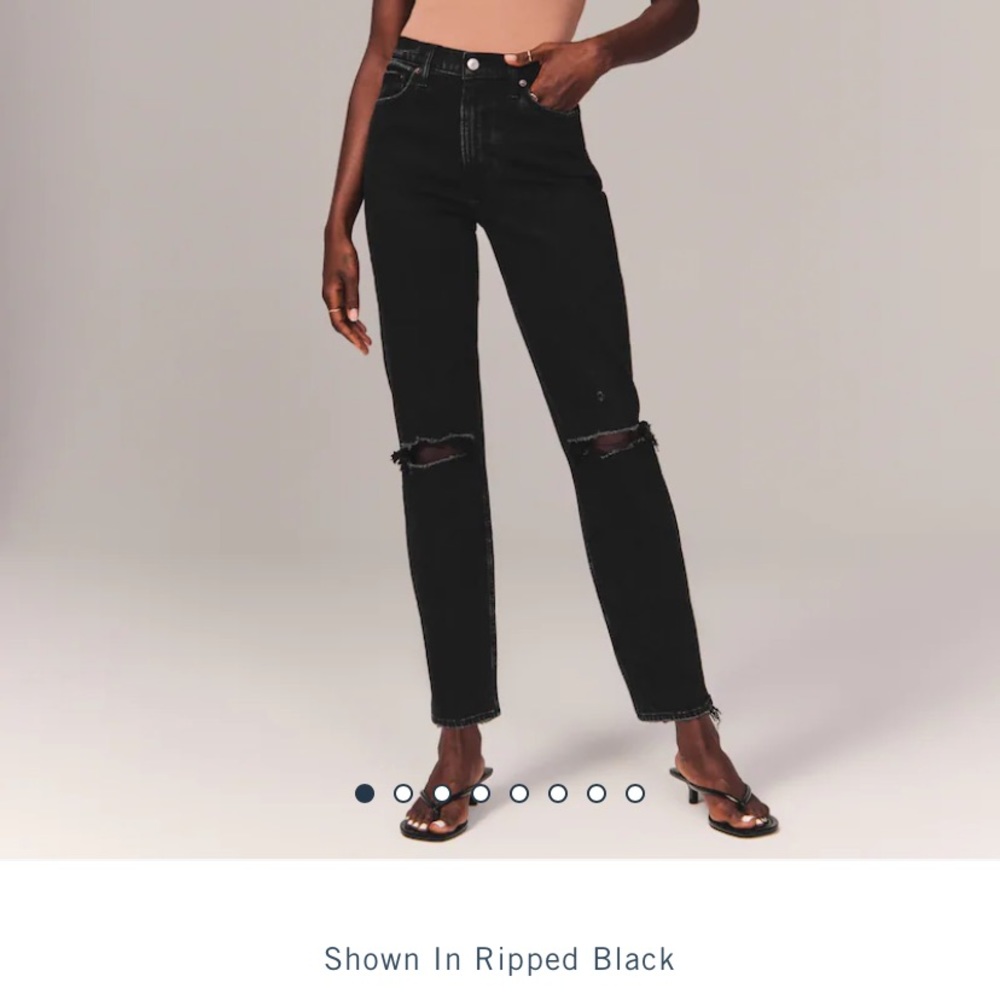 Abercrombie high rise mom jeans